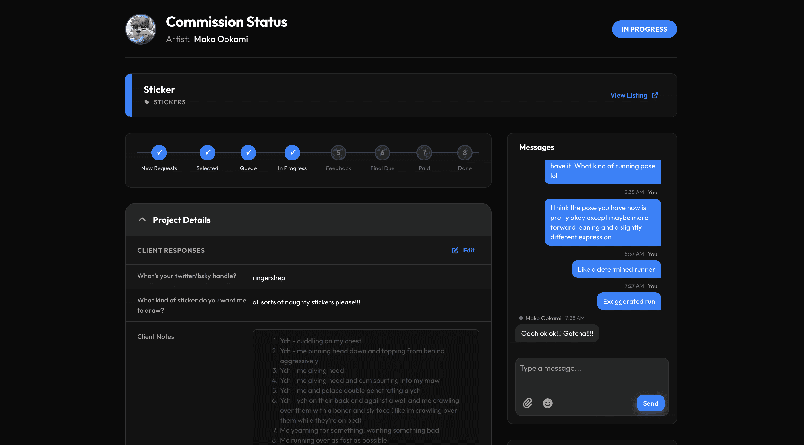 ArtComms Integrated Chat