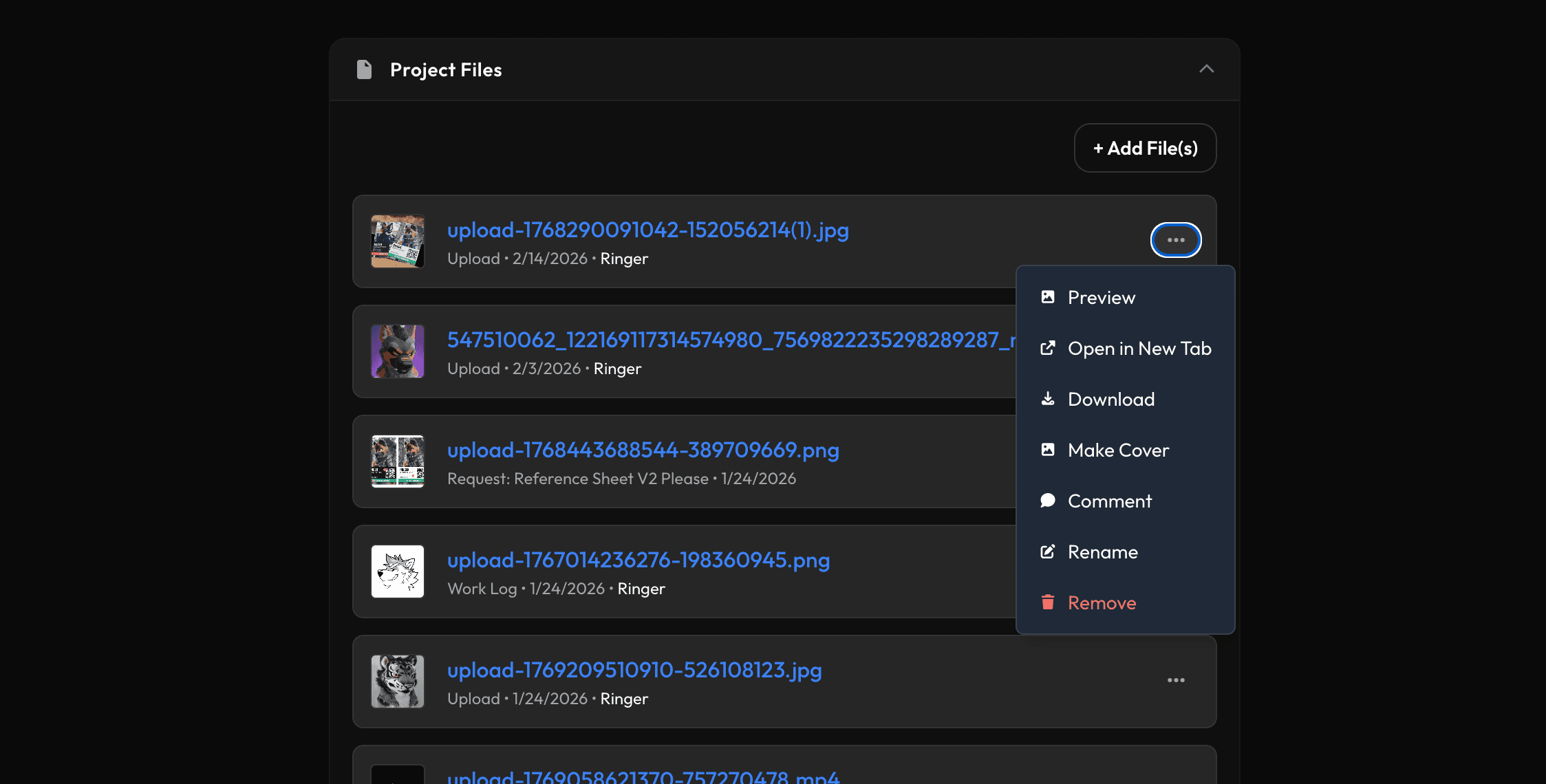 ArtComms File Delivery