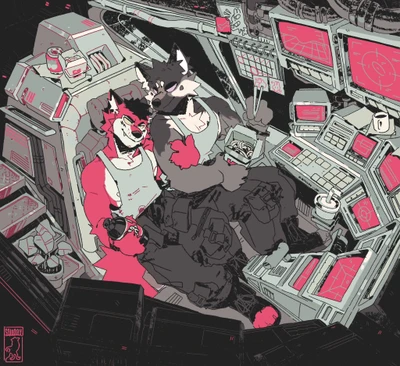 Illustration with Detailed Background
